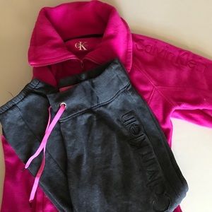 Calvin Klein Matching Sweatpants and Jacket Set